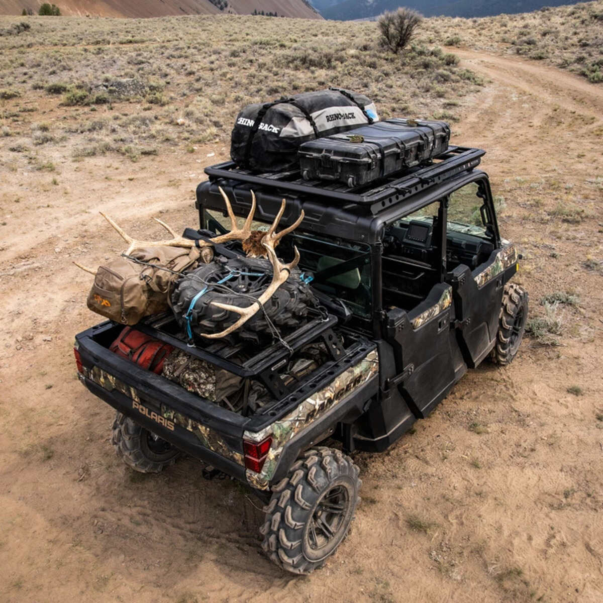 Polaris Ranger Rhino-Rack Rear Bed Rack Mount