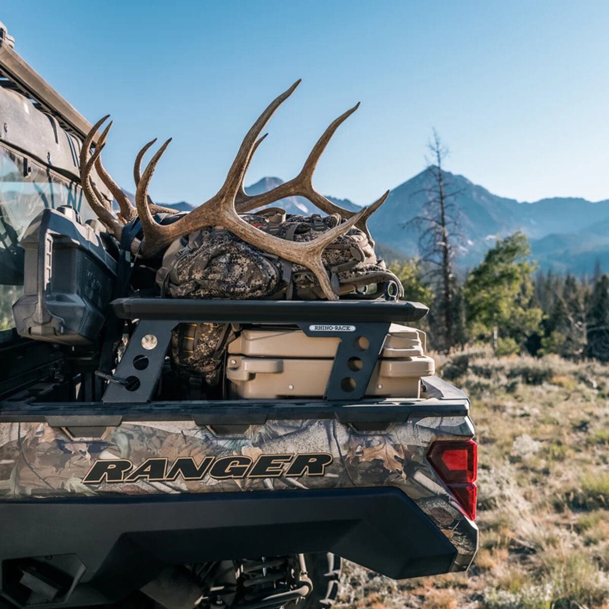 Polaris Ranger Rhino-Rack Rear Bed Rack Mount