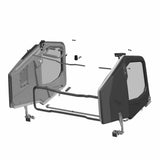 Polaris Ranger SP 570 & Crew Front Poly Manual Crank Window Doors - Set of 2