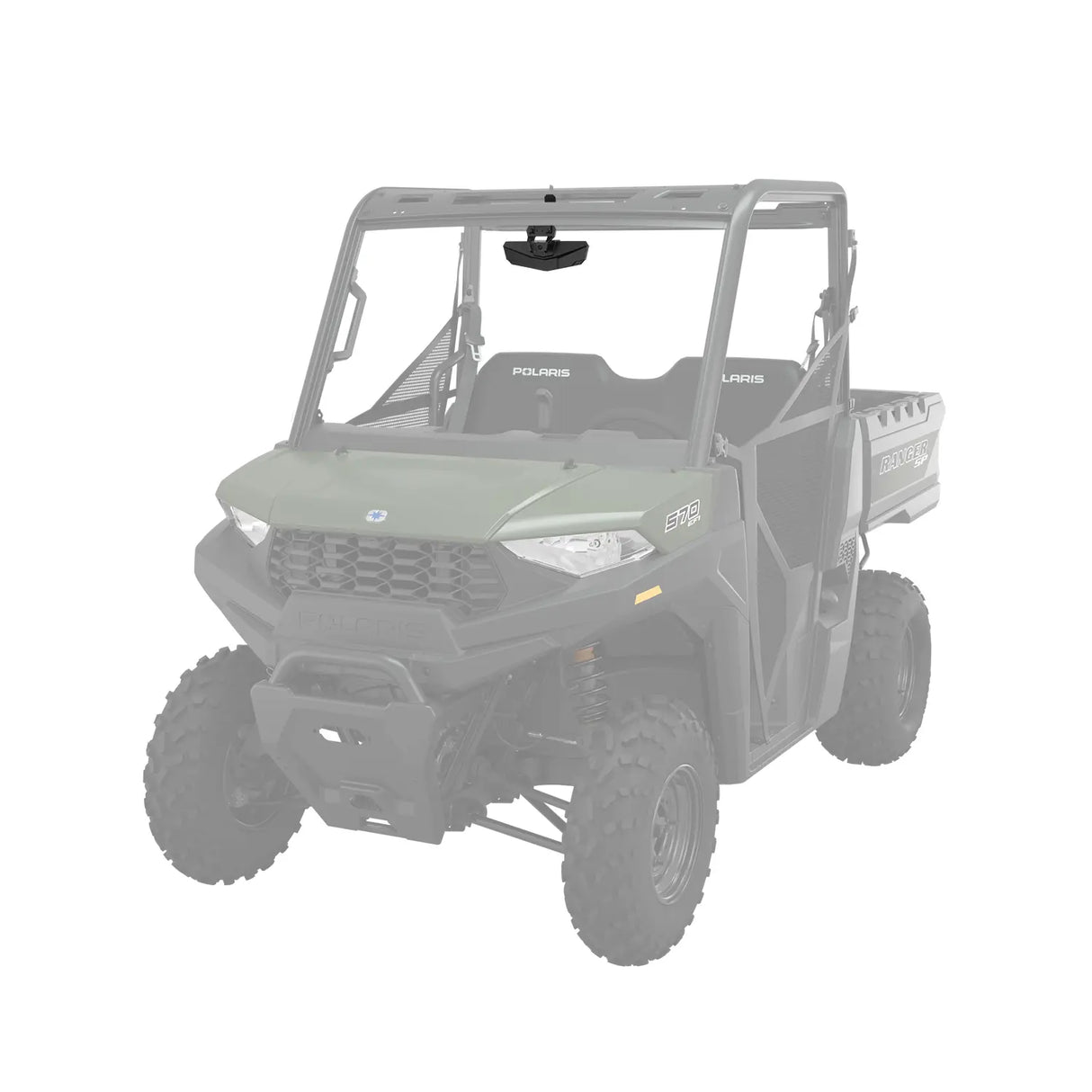 Polaris Ranger SP 570 Rear View Convex Weatherproof Mirror Vehicle Frame Mounted