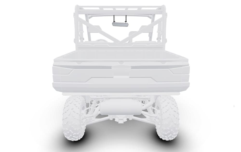 Polaris Ranger Wide Angle Rear View Mirror - Frame Mounted