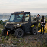 Polaris Ranger XP 1000 & Crew Manual Crank Window Doors Front Poly - 2 Set