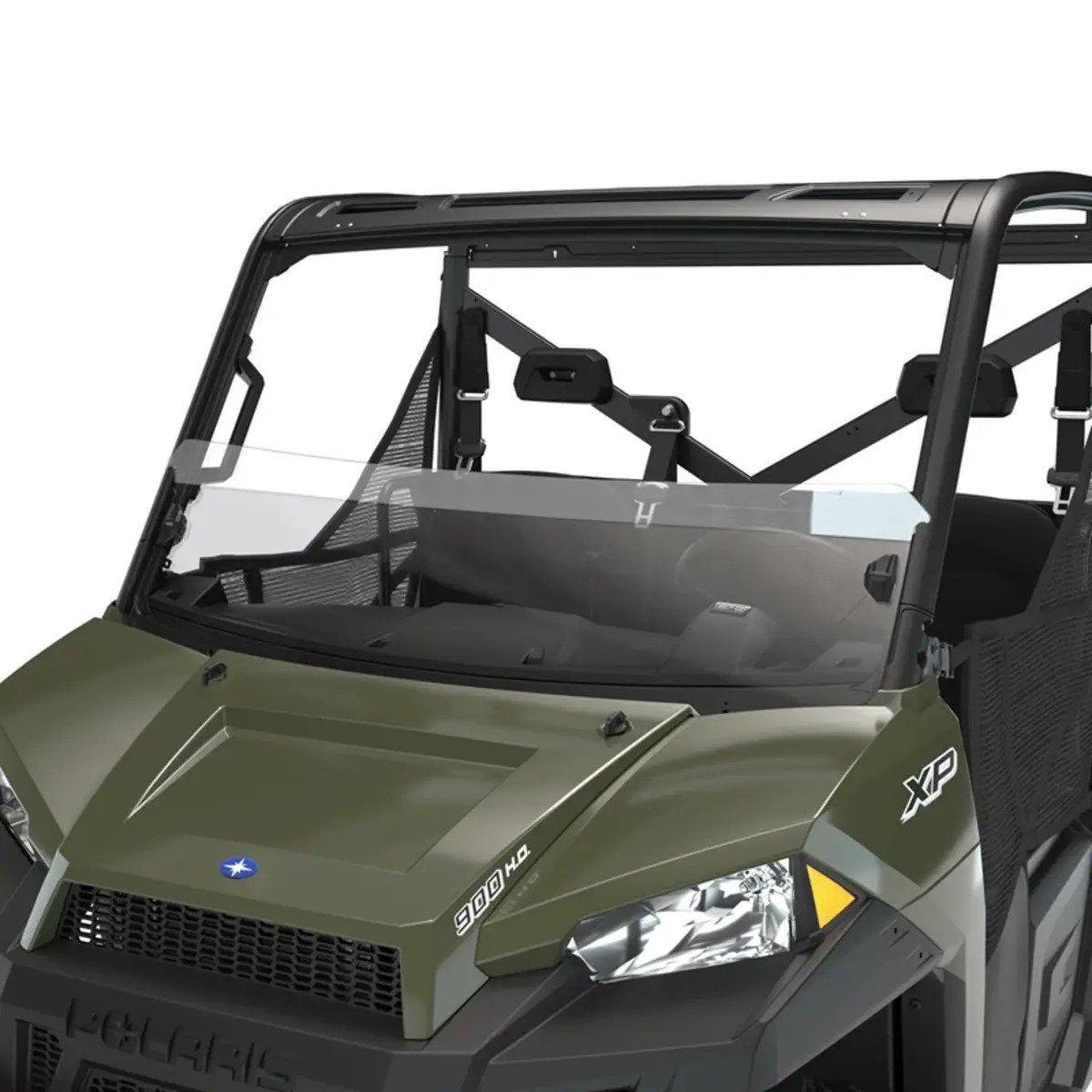 Polaris Ranger XP 1000 Polycarbonate Half Windshield - Clear