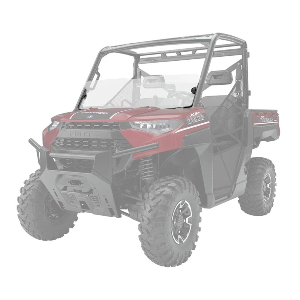 Polaris Ranger XP 1000 Polycarbonate Half Windshield - Clear