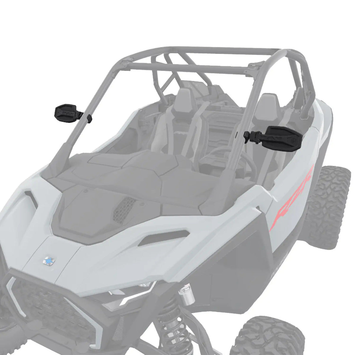 Polaris ROPS Mounted Side View Convex Pro Armor Mirrors - Set of 2