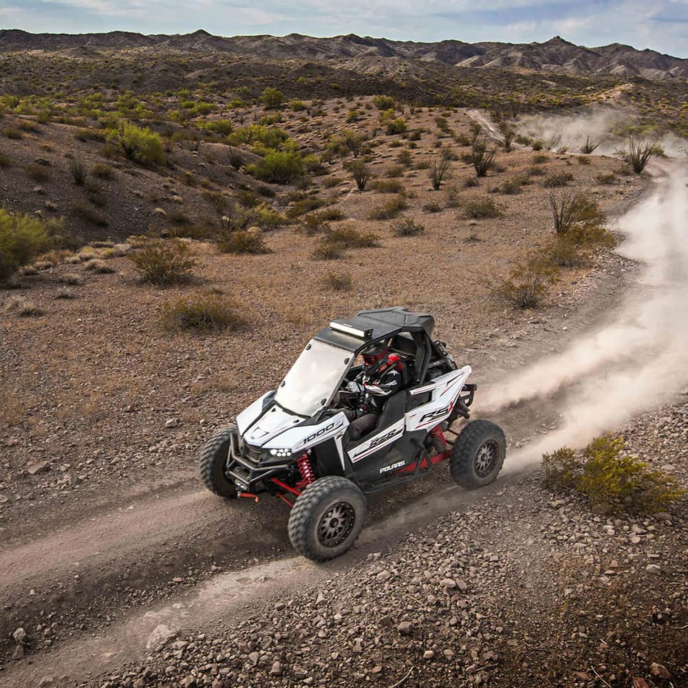 Polaris RZR Lock & Ride Full Windshield - Hard Coat Poly