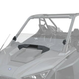 Polaris RZR Lock & Ride Mid Half Windshield - Hard Coat Poly