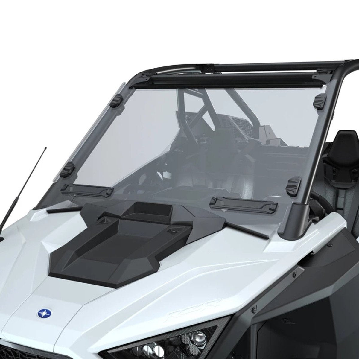 Polaris RZR Pro XP Lock & Ride Full Vented Windshield - Hard Coat Poly