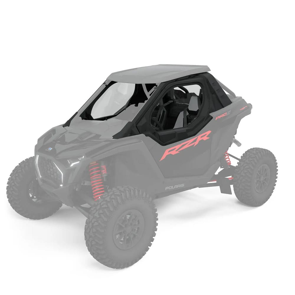 APR1-002P みつき Polaris RZR 2025+ Pro XP & Pro S Front Poly Zip Window Upper Doors - S