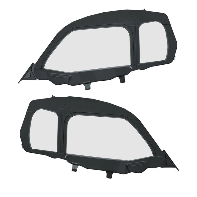 Polaris RZR Trail S Front Canvas Zip Window Upper Doors - Set of 2