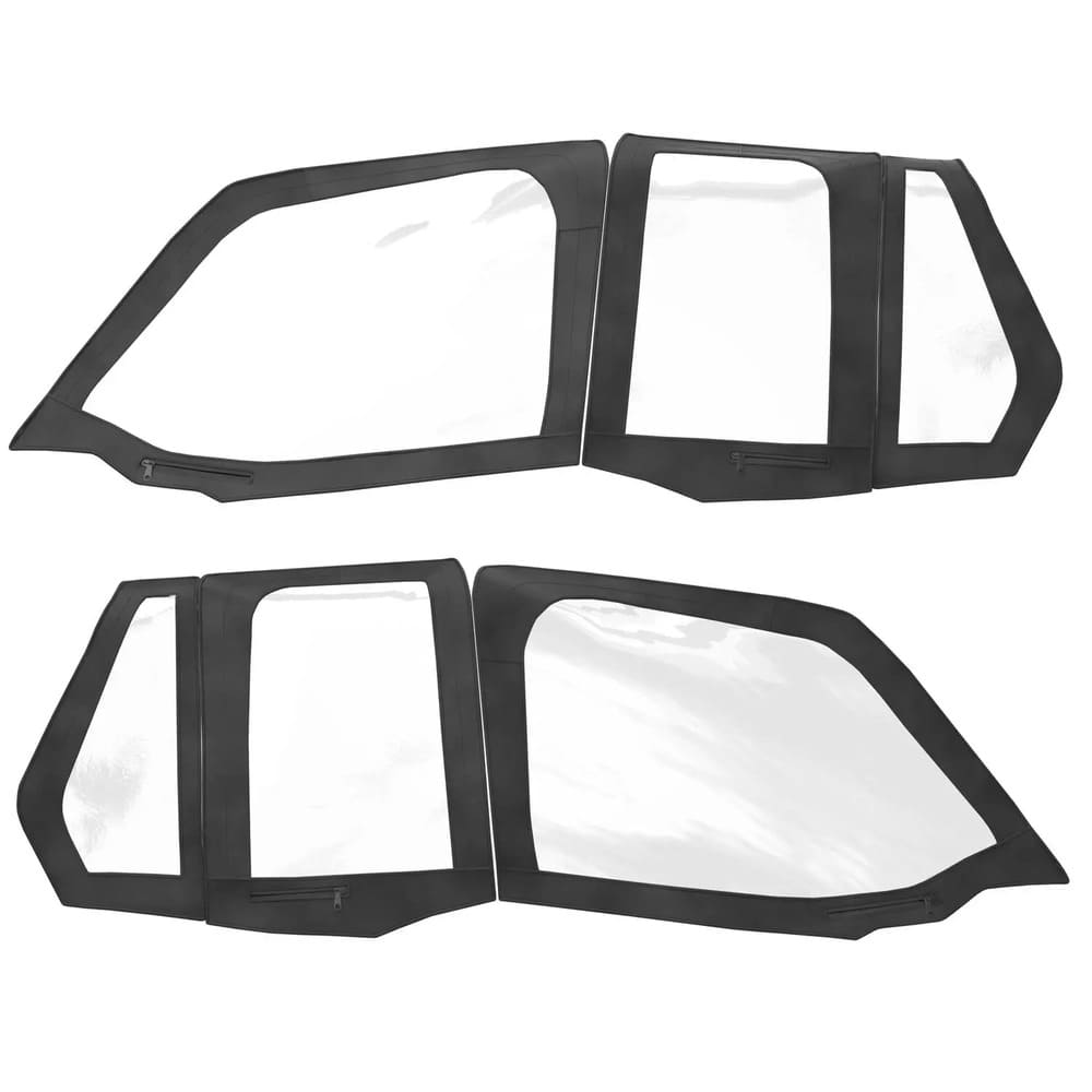 Polaris RZR XP 4 1000 Zip Window Front & Rear Upper Doors - Poly Set o