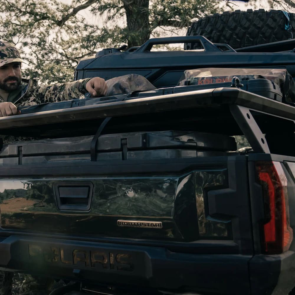 Polaris Xpedition Rhino-Rack Rear Bed Rack Mount - Large