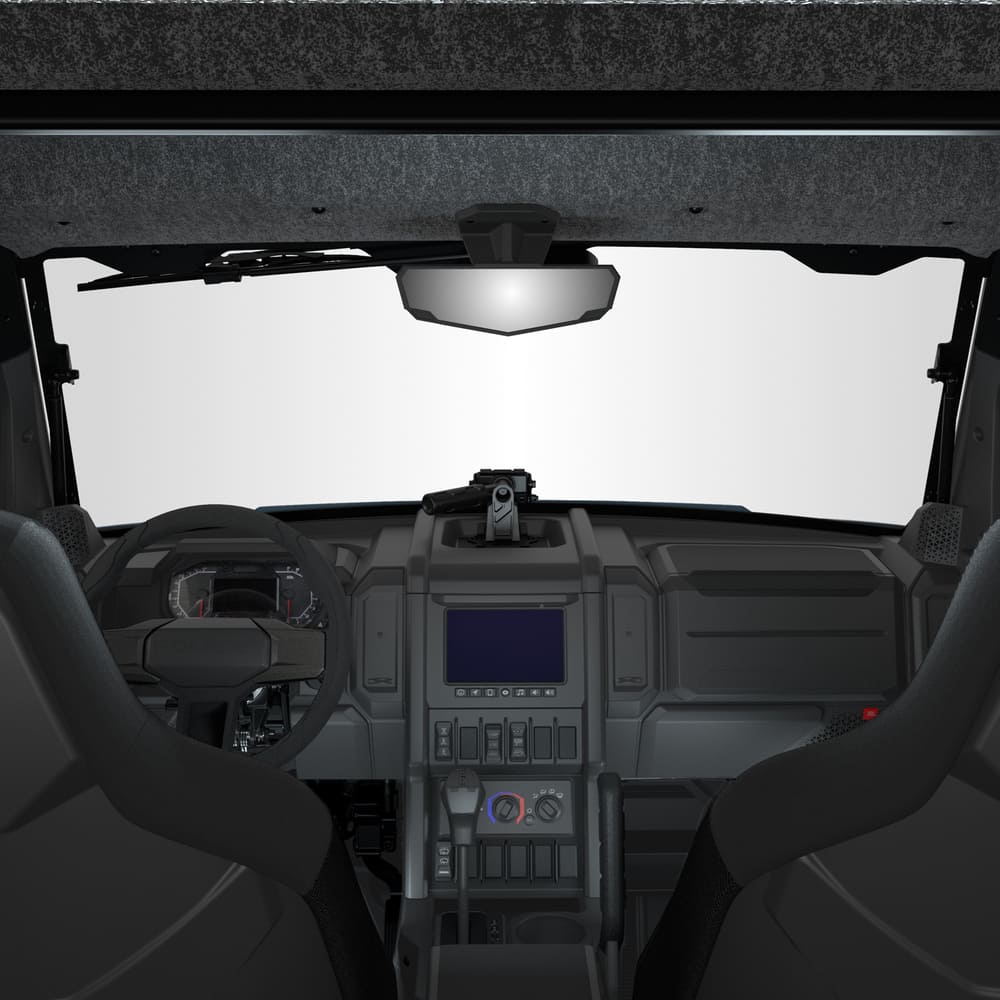 Polaris Xpedition Vehicle Frame Mounted Weatherproof Convex Rear View Mirror - Qty 1