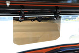Pro Armor 12" Tinted Aluminum Visor With 2" Clamp