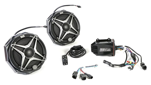 Pro Armor Polaris Ranger 2-Speaker SXS Cage Audio Kit with J Hook Clamps