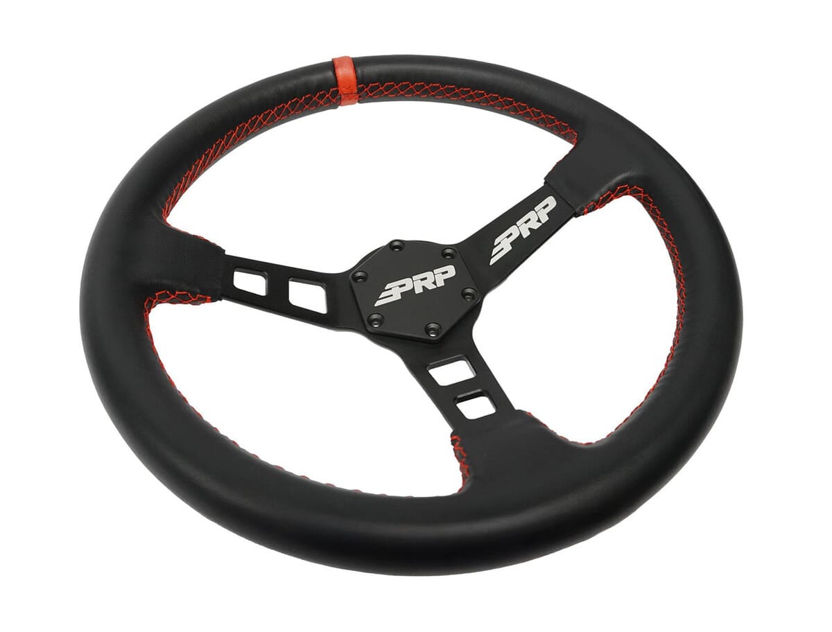 PRP Deep Dish Leather Steering Wheel