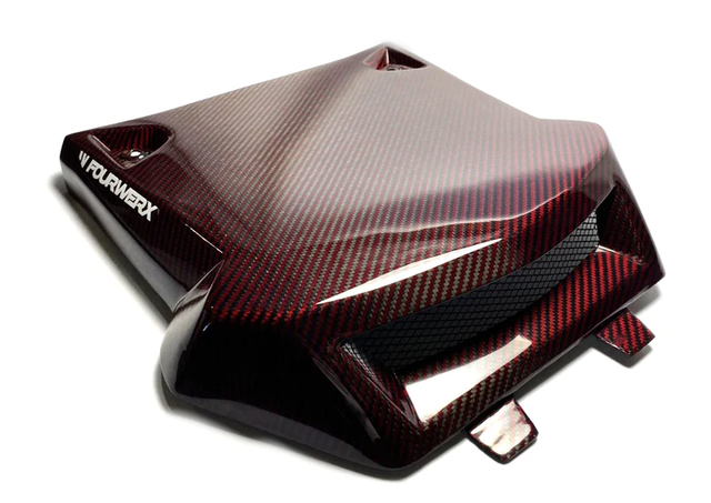 Fourwerx 20+ Polaris RZR Pro XP/Pro R – V2 Red Weave Carbon Fiber Hood Fourwerx 20+ Polaris RZR Pro XP/Pro R – V2 Red Weave Carbon Fiber Hood