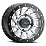 Raceline A12 Hyper Silver Squad Beadlock & Maxxis Carnivore Radial Wheel & Tire Kit