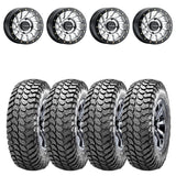 Raceline A12 Hyper Silver Squad Beadlock & Maxxis Liberty Performance Off Road Wheel & Tire Kit