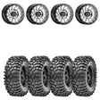 Raceline A12 Squad Hyper Silver Beadlock & Maxxis Roxxzilla Radial Wheel & Tire Kit