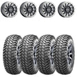 Raceline A12BG Satin Black Squad Beadlock & Maxxis Liberty Performance Off Road Wheel & Tire Kit
