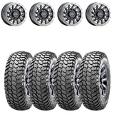 Raceline A12BG Satin Black Squad Beadlock & Maxxis Liberty Performance Off Road Wheel & Tire Kit