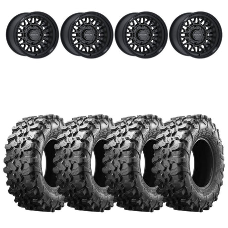 Raceline A13B Omega & Maxxis Carnivore Radial Wheel & Tire Kit