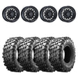Raceline A13GB Gloss Black Omega & Maxxis Carnivore Radial Wheel & Tire Kit