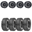 Raceline A13GB Gloss Black Omega & Maxxis Roxxzilla Radial Wheel & Tire Kit