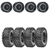 Raceline A13GB Gloss Black Omega & Maxxis Roxxzilla Radial Wheel & Tire Kit
