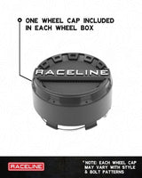 Raceline A13GB Omega Non-Beadlock Wheel - Saitin Black