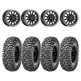 Raceline A14BG Black/Gunmetal Alpha BeadLock & Maxxis Roxxzilla Radial Wheel & Tire Kit