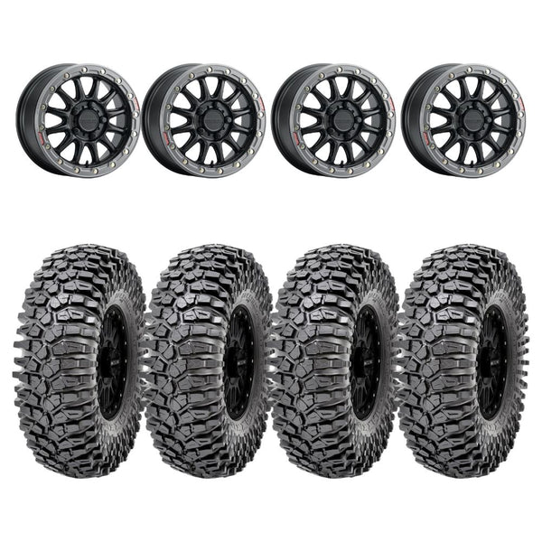 Raceline A14BG Black/Gunmetal Alpha BeadLock & Maxxis Roxxzilla Radial