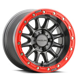 Raceline A14GR Gunmetal/Red Alpha 5 Lug Beadlock & Maxxis Liberty Performance Off Road Wheel & Tire Kit