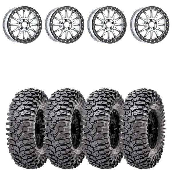 Raceline A14SB Alpha Silver/Black Beadlock & Maxxis Roxxzilla Radial W