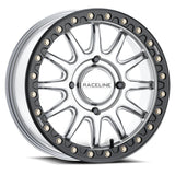 Raceline A14SB Alpha Silver/Black Beadlock & Maxxis Roxxzilla Radial Wheel & Tire Kit