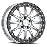 Raceline A14SB Silver/Black Alpha Beadlock & Maxxis Carnivore Radial Wheel & Tire Kit