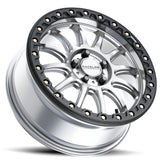 Raceline A14SB Silver/Black Alpha Beadlock & Maxxis Carnivore Radial Wheel & Tire Kit