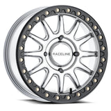 Raceline A14SB Silver/Black Alpha Beadlock & Maxxis Carnivore Radial Wheel & Tire Kit