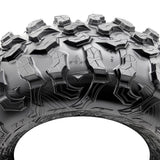 Raceline A14SB Silver/Black Alpha Beadlock & Maxxis Carnivore Radial Wheel & Tire Kit