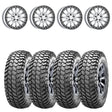 Raceline A14SB Silver/Black Alpha Beadlock & Maxxis Liberty Performance Off Road Wheel & Tire Kit