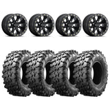 Raceline A71B Black Mamba Beadlock & Maxxis Carnivore Radial Wheel & Tire Kit