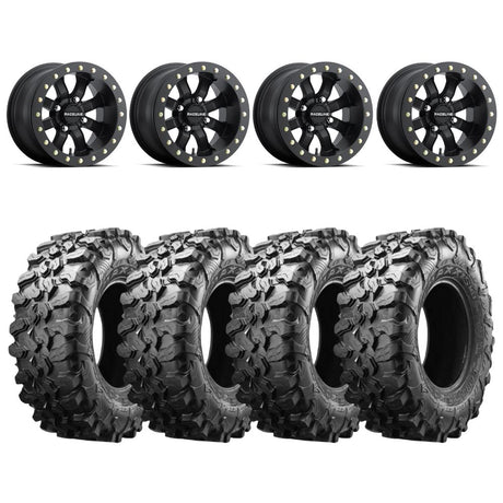 Raceline A71B Black Mamba Beadlock & Maxxis Carnivore Radial Wheel & Tire Kit