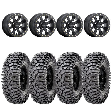 Raceline A71B Black Mamba Beadlock & Maxxis Roxxzilla Radial Wheel & Tire Kit