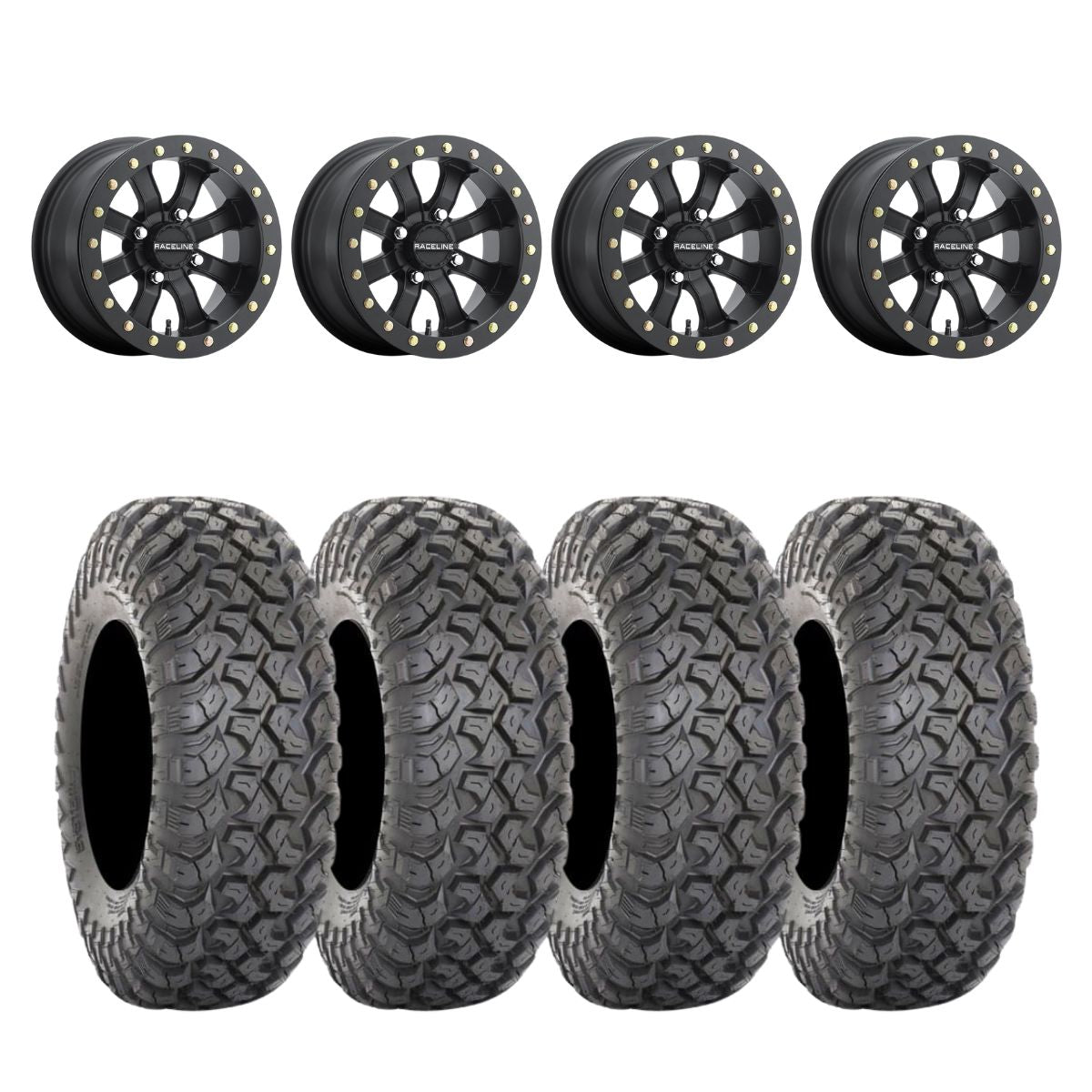 Raceline A71B Black Mamba Beadlock & System 3 RT320 Radial Wheel & Tire Kit