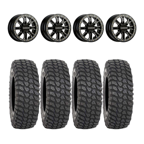 Raceline A71MB Mamba Beadlock & System 3 XCR350 Radial UTV Wheel & Tire Kit