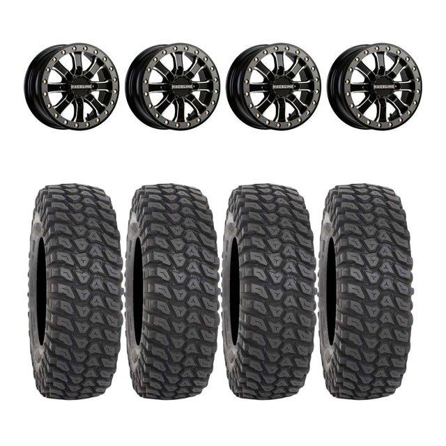 Raceline A71MB Mamba Beadlock & System 3 XCR350 Radial UTV Wheel & Tire Kit