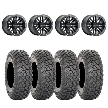 Raceline A91B Black Ryno Beadlock & System 3 RT320 Radial Wheel & Tire Kit