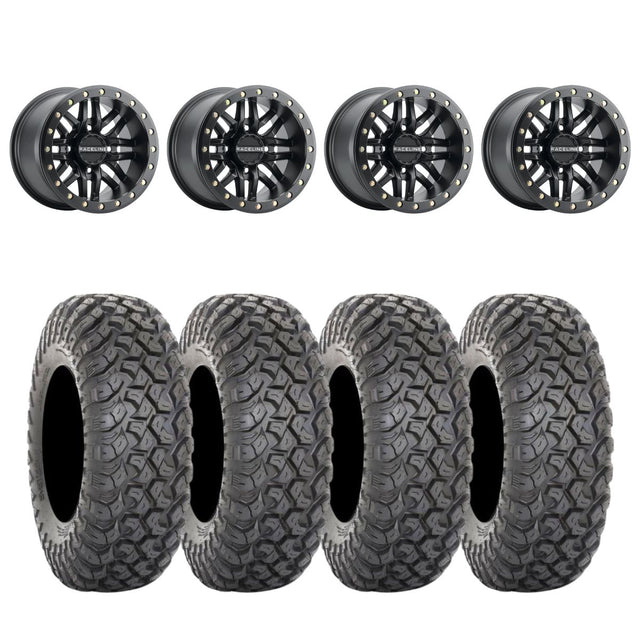 Raceline A91B Black Ryno Beadlock & System 3 RT320 Radial Wheel & Tire Kit