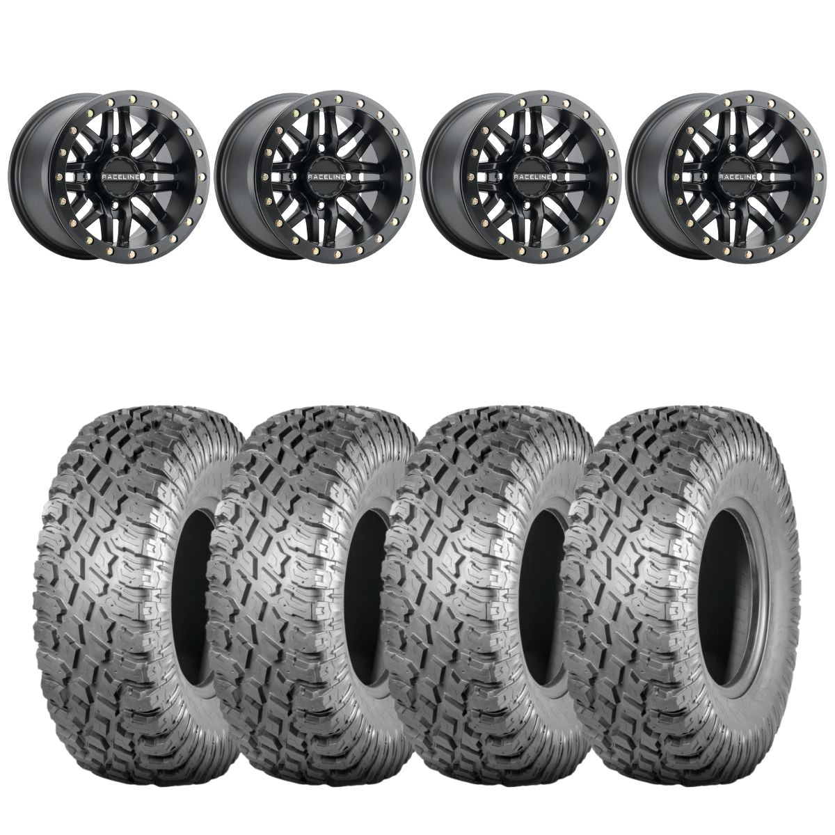 Raceline A91B Ryno Beadlock & Atturo Trail Blade X/T Wheel & Tire Kit